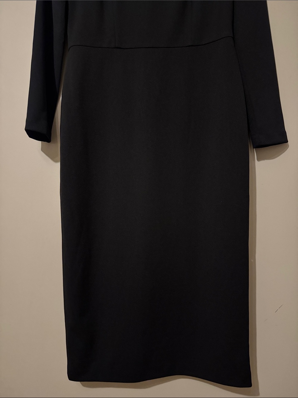 NWOT Maggy London Beaded Long Sleeve Midi Dress, Black, size 8 - Picture 8 of 12